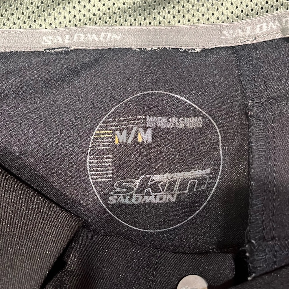 Salomon soft shell pants black size med